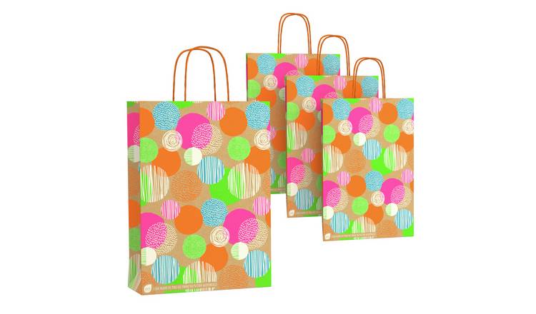 Eco Nature Polkadot Gift Bag - Pack of 4