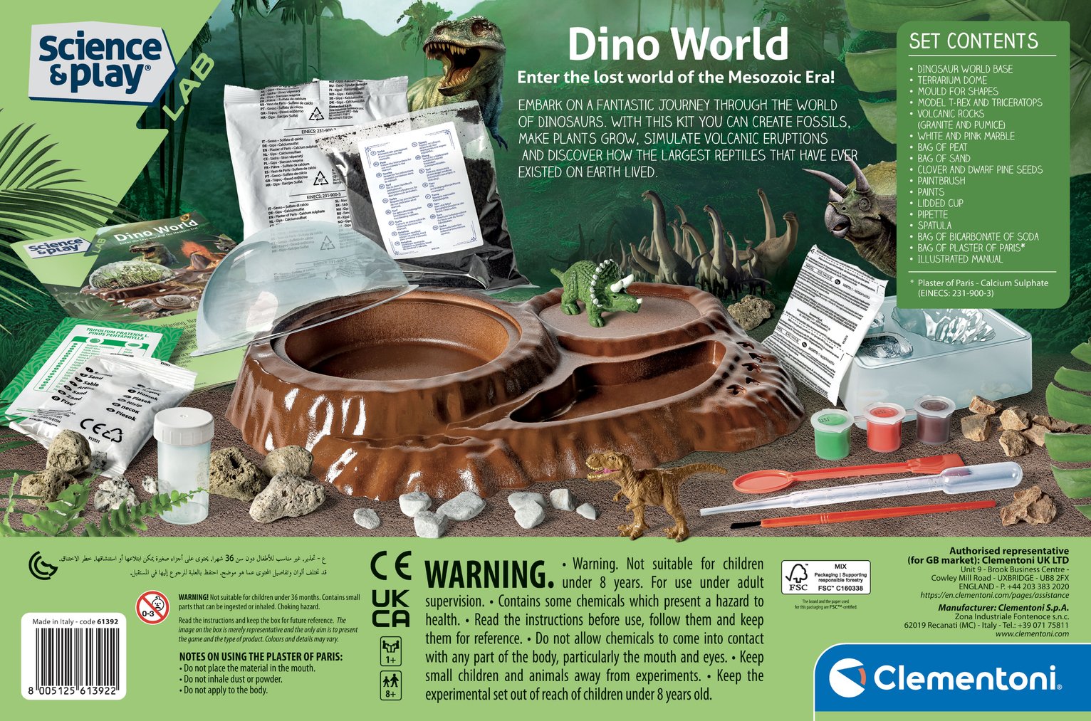 La terre des dinosaures Clementoni | King Jouet Luxembourg - Jeux scientifiques
