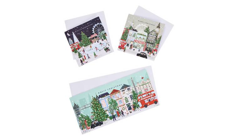 Argos Home Pack of 20 London View Christmas Cards Multipack