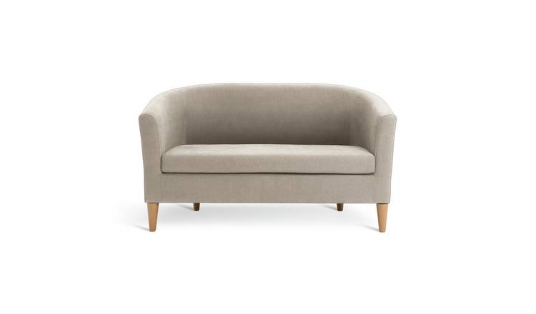 Argos Home Tub Fabric 2 Seater Sofa - Natural