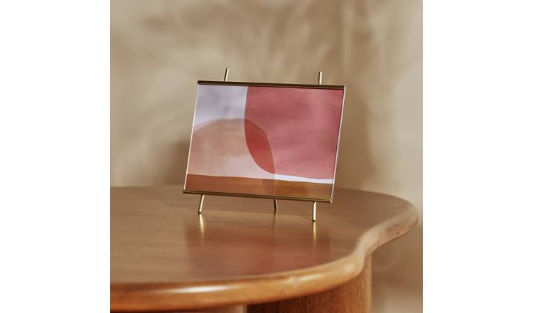 Habitat Gold Acrylic Easel Metal Picture Frame - 5x7"
