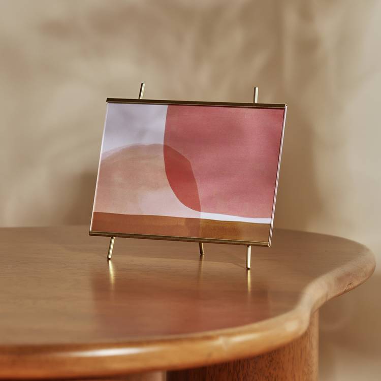 Habitat Gold Acrylic Easel Metal Picture Frame - 5x7" 0