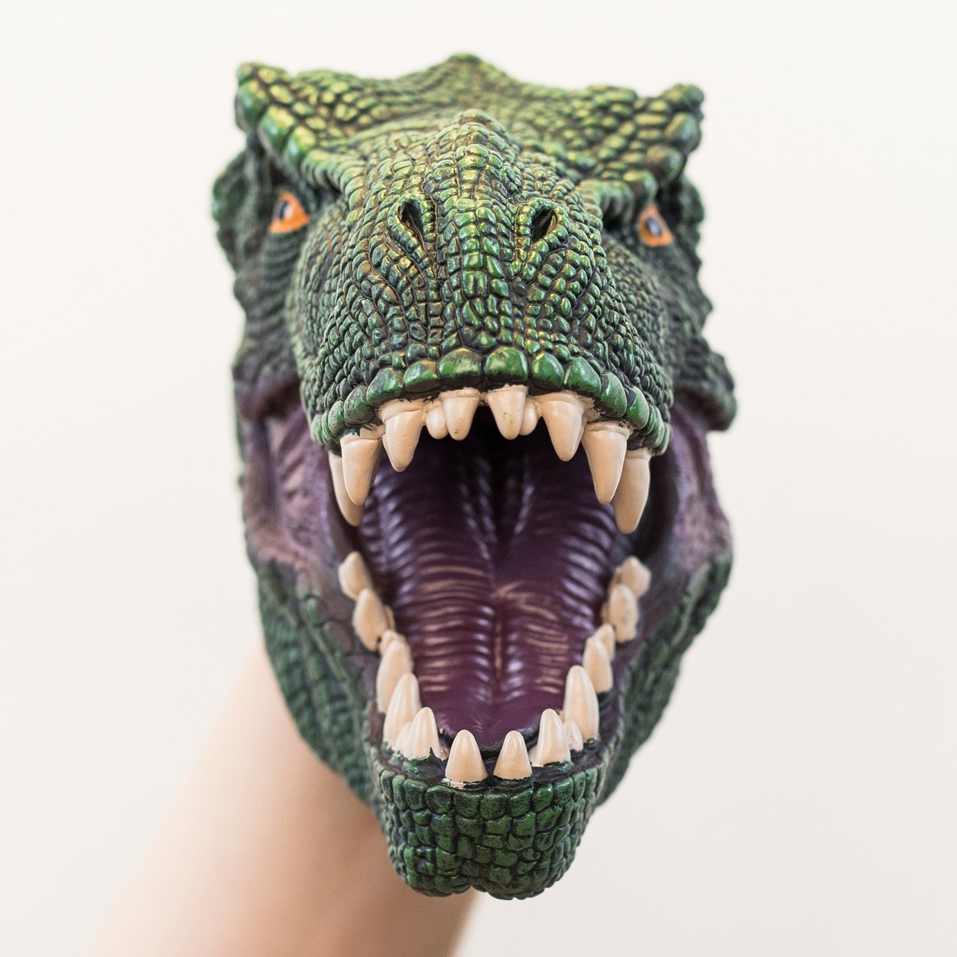 This T-Rex Hand Puppet is a Detailed Replica of a T-Rex This T-Rex Hand Puppet is a Detailed Replica of a T-Rex