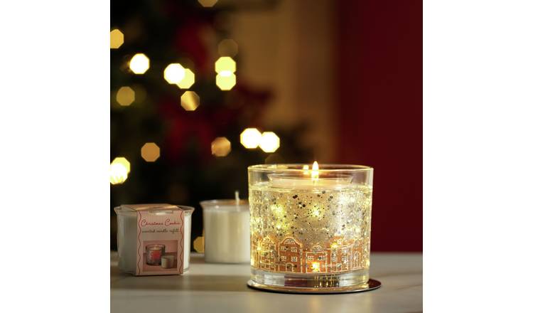 Argos Home Christmas Cookie Refillable Gel Candle - Set of 3