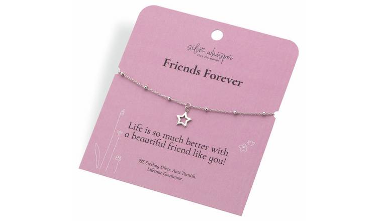 Hot Diamonds Sterling Silver Friends Forever Charm Bracelet