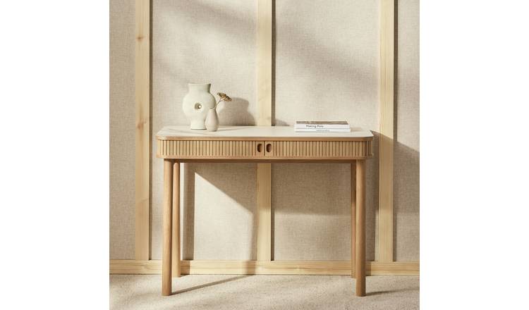 Habitat Lex Console Desk - Marble Effect