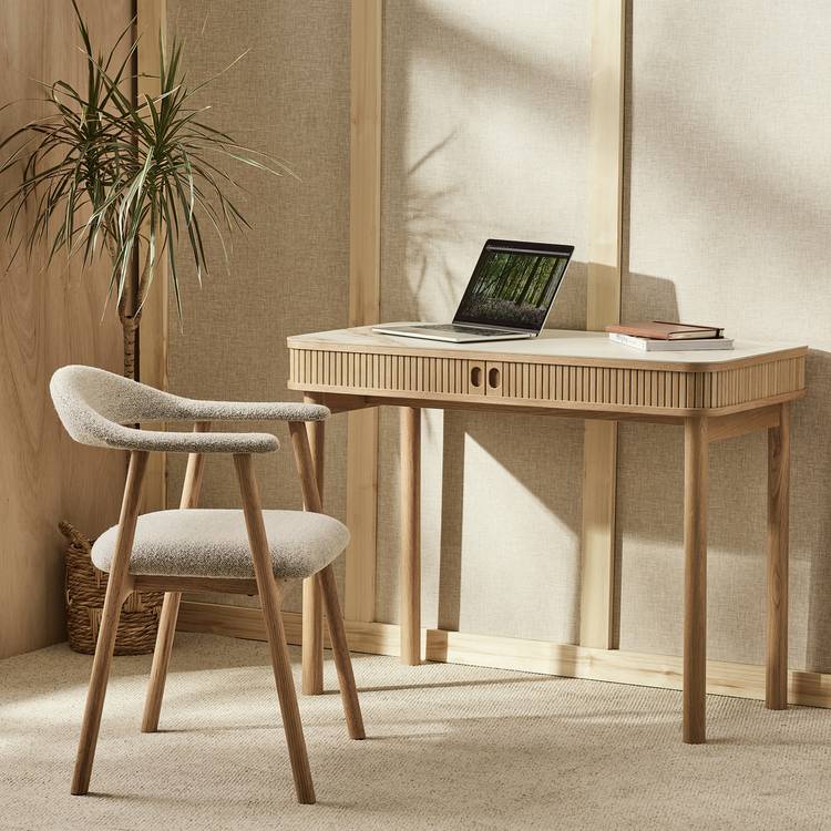 Habitat Lex Console Desk - Marble Effect 0