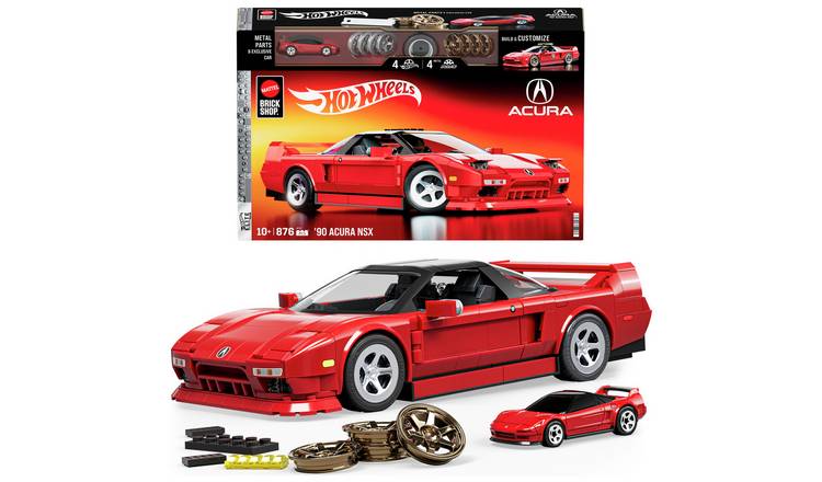 Hot Wheels '90 Acura NSX Building Toy Car