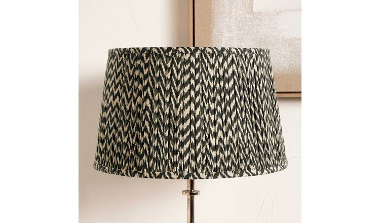 Pacific Vienna Black Mushroom Pleat Lampshade - 30cm