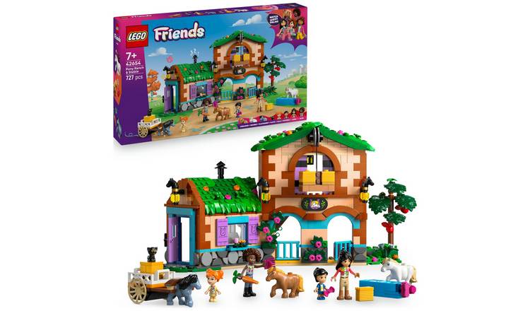 LEGO Friends Pony Ranch & Stable Set with Toy Horses 42654