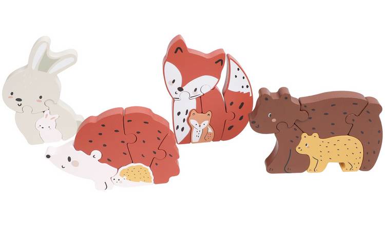 Chad Valley Woodland Character Shaped Puzzles