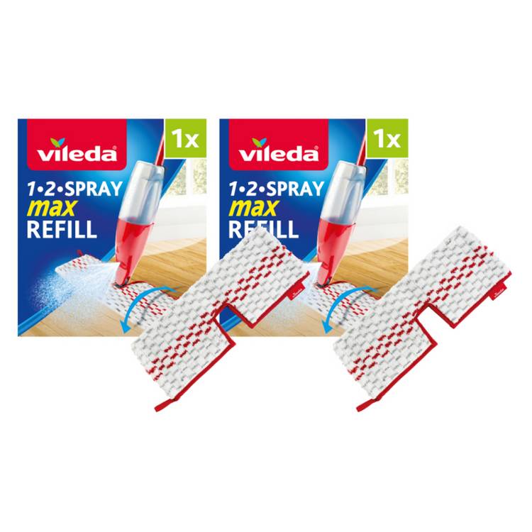 Vileda 1-2 Spray Max Refill Pad - Pack of 2 0