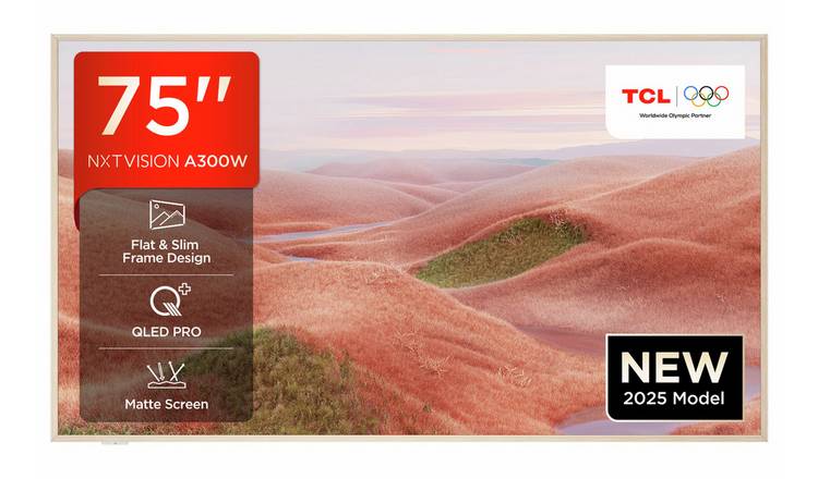 TCL NXTVISION 75Inch 75A300W Smart 4K UHD HDR QLED TV