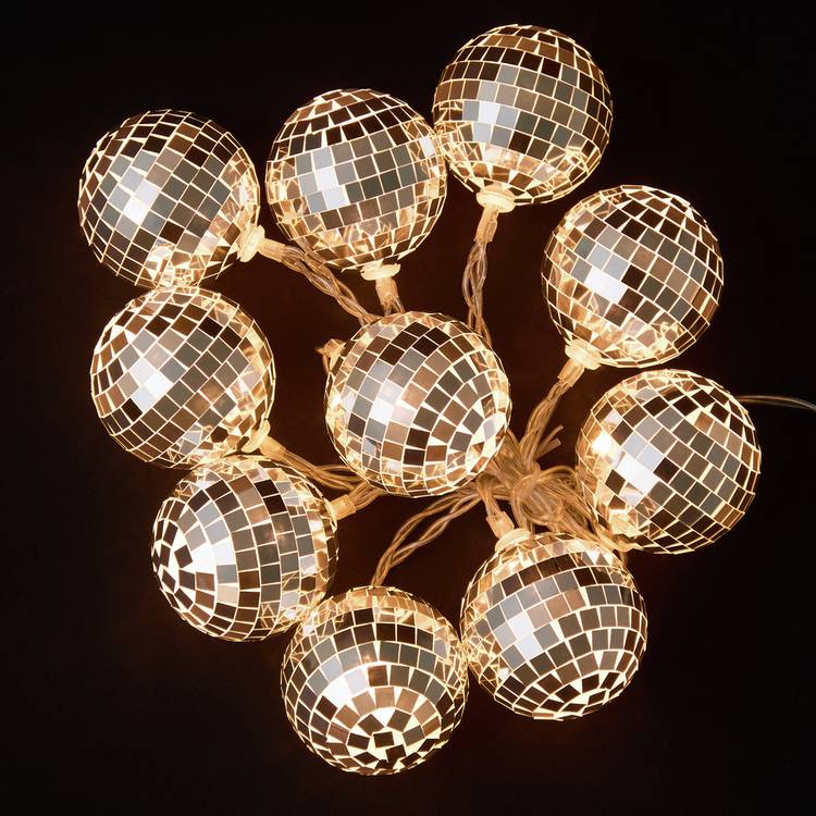 Habitat Warm White Disco Ball String Light 0