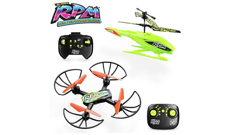 Bladez RPM Radio Controlled Helicopter And Drone Twin Pack 