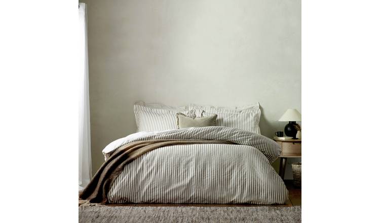 Yard Hebden Cotton Stripe Mole Bedding Set - Single