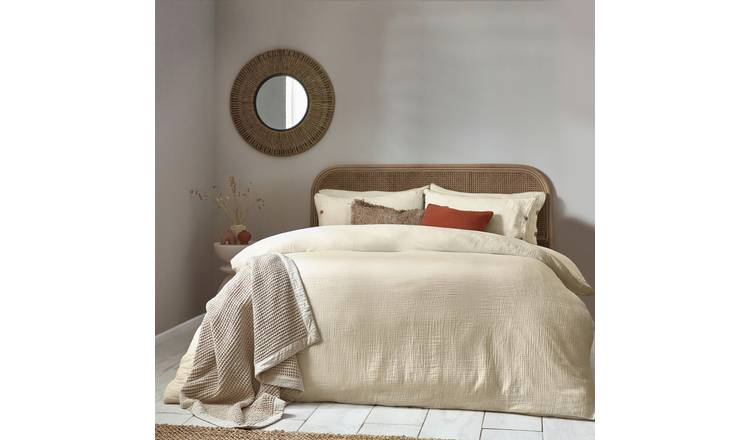 Yard Lark Cotton Muslin Natural Bedding Set - Single