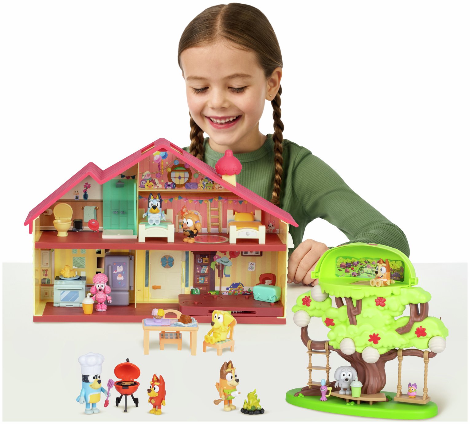 Buy Bluey Family Mega Celebration Home & Tree Playset Bundle