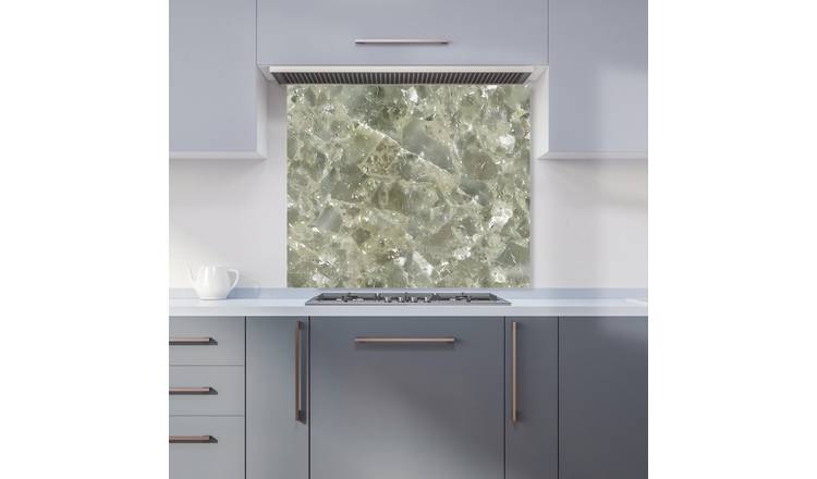 WRT Textured Sage Green Kitchen Splashback - W900xH750mm