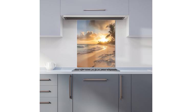 WRT Sunrise Multicolour Kitchen Splashback - W600xH750mm