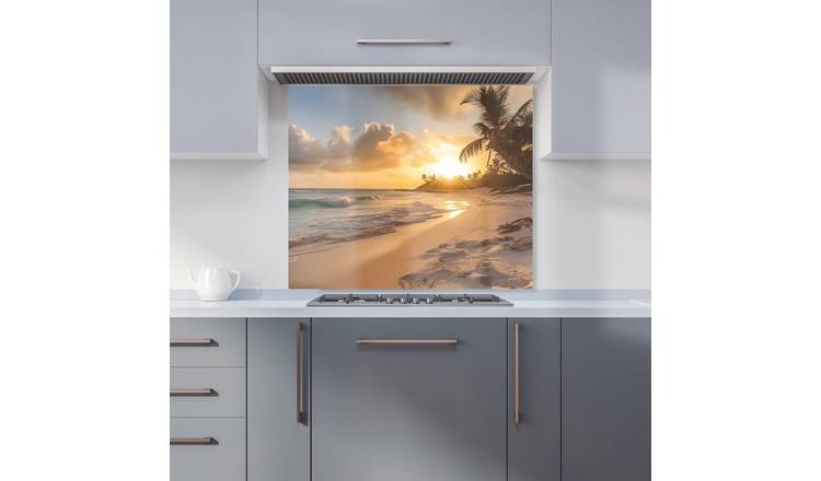 WRT Sunrise Multicolour Kitchen Splashback - W900xH750mm