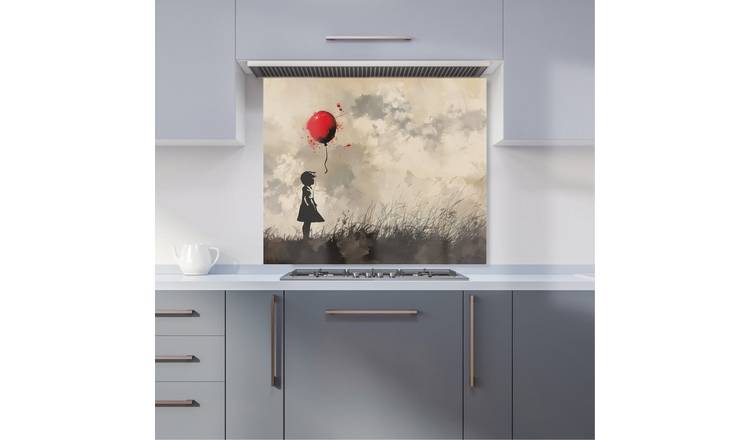 WRT Balloon Multicolour Kitchen Splashback - W900xH750mm