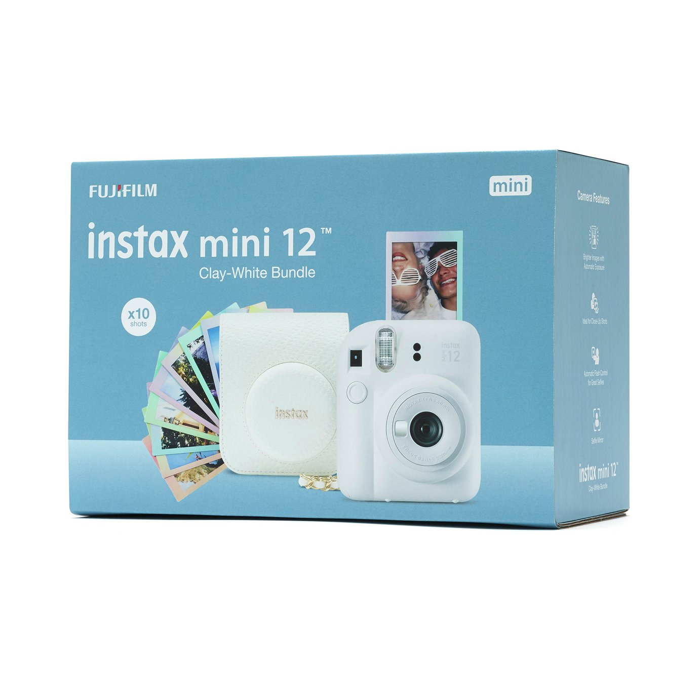 Buy instax Mini 12 Instant Camera Bundle - Clay White | Instant