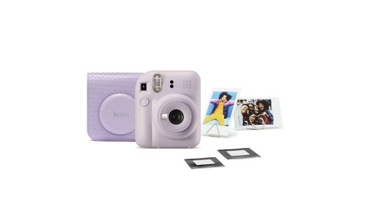 instax Mini 12 Instant Camera Bundle - Purple