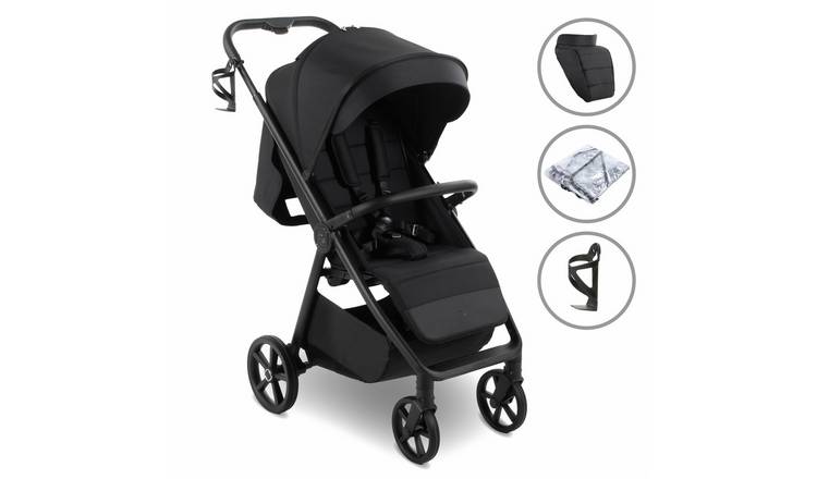 My Babiie MB170 Plush Pushchair - Black