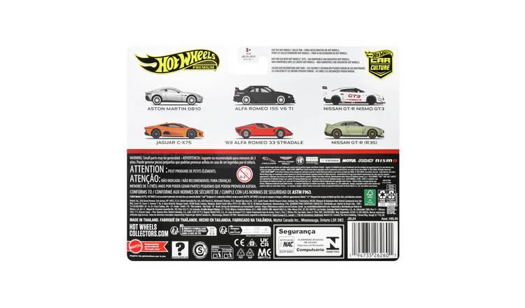 Hot Wheels Car Culture Premium – Coffret 2 Véhicules Échelle 1/64 Pneus Real Riders Châssis Métal – Collectionneur