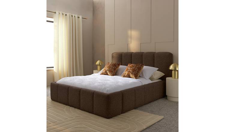 Habitat Malone Kingsize End Lift Ottoman Bed - Brown