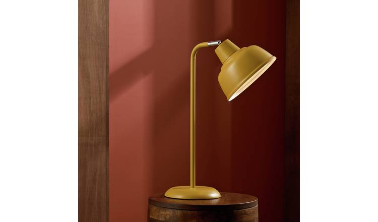 Habitat Benson Metal Table Lamp - Mustard
