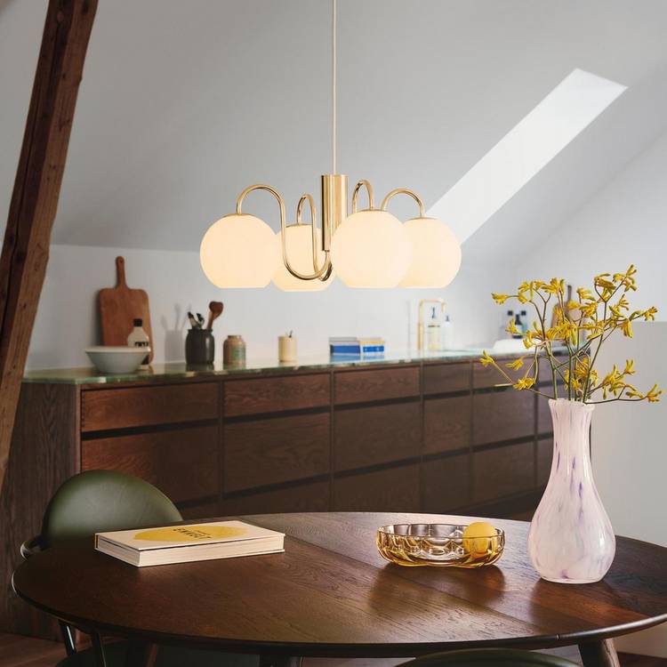 Nordlux Franca 4 Spot Pendant Light - Brass 0