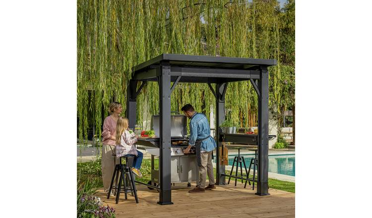 Keter Signature Garden Grill Gazebo - Grey