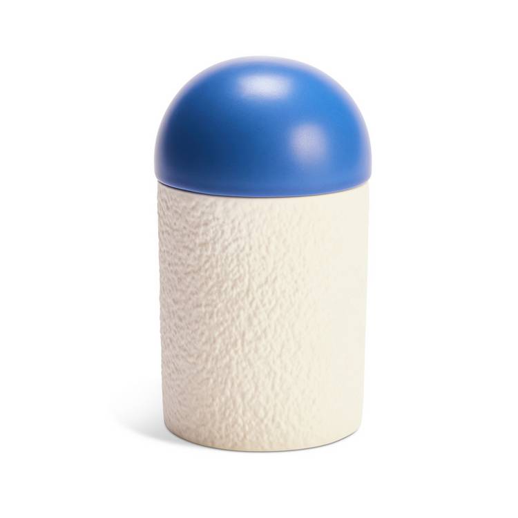 Habitat Santorini Medium Ceramic Candle - Mykonos Azure 0