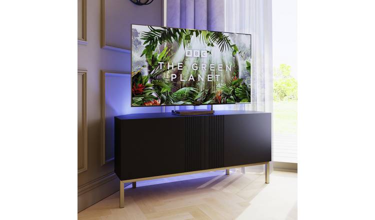 Frank Olsen Iona 2 Door Corner TV Unit - Black