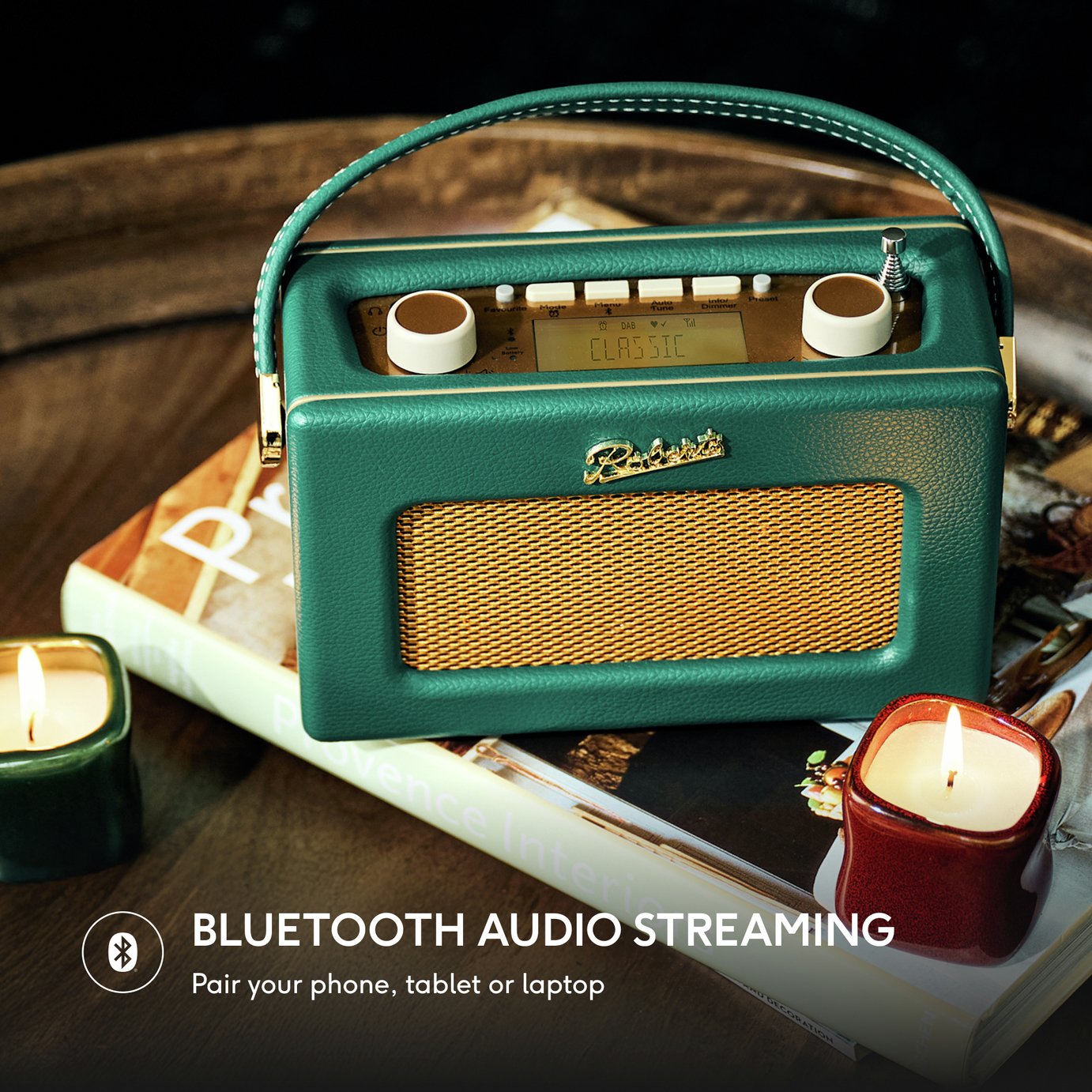 Buy Roberts Revival Uno BT DAB/DAB+/FM Radio - Deep Green | Radios