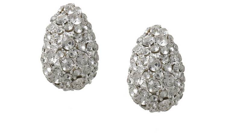Liars & Lovers Pave Crystal Teardrop Stud Earrings