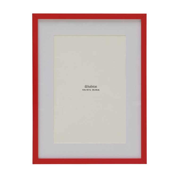 Habitat Red Picture Frame - 12x16" 0