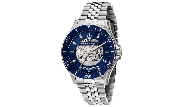 Maserati Automatic Blue Dial Stainless Steel Bracelet Watch
