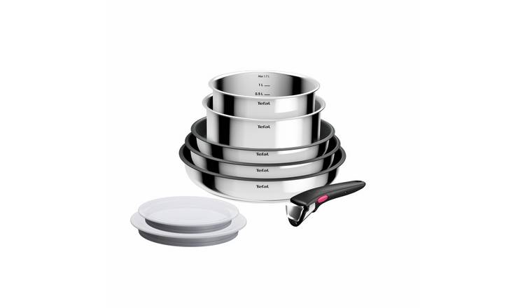 Tefal Ingenio 8 Piece Stainless Steel Cookware Set