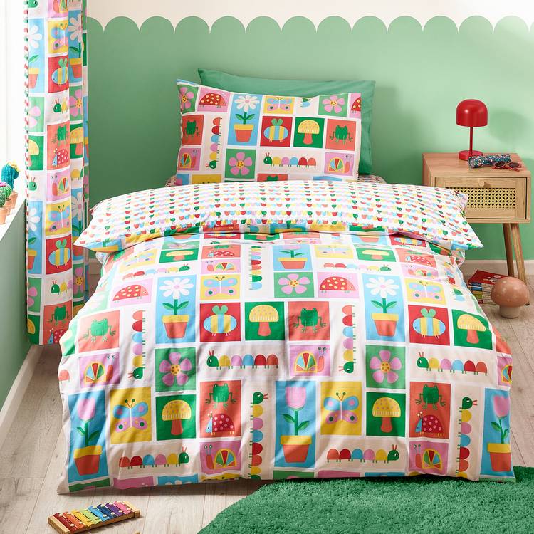 Catherine Lansfield Caterpillar Kids Bedding Set - Toddler 0