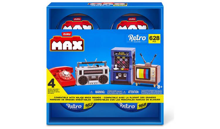 Max Build More Retro Building Bricks Collection - Set of 4