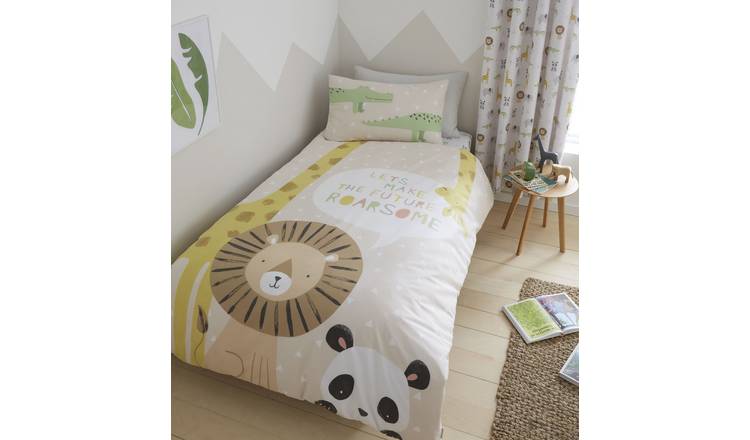 Catherine Lansfield Roarsome Safari Kids Bedding Set-Toddler