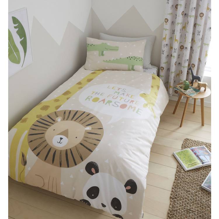 Catherine Lansfield Roarsome Safari Kids Bedding Set-Toddler 0