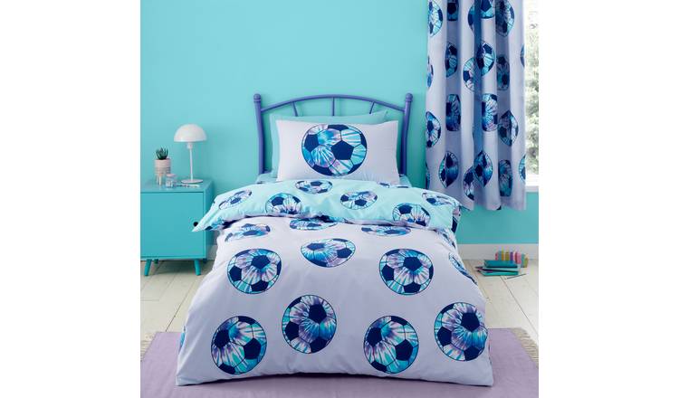 Catherine Lansfield Tie Dye Football Kids Bedding Set-Single