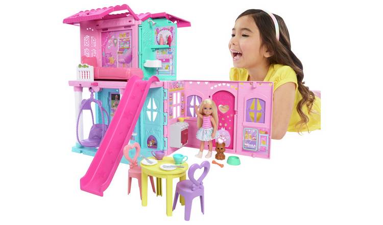 Barbie Chelsea Pop-Up Doll House with Doll & Accessories 