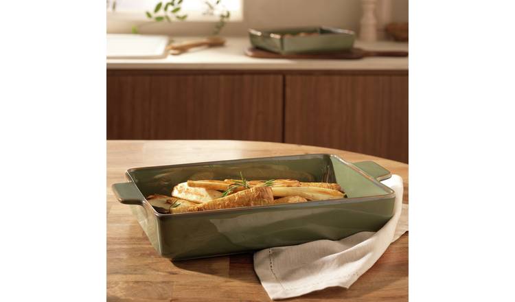 Habitat Reactive 40cm Large Ceramic Roaster