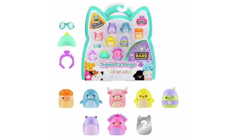 Squish-a-longs Mini-Squish Collectibles - Pack Of 8