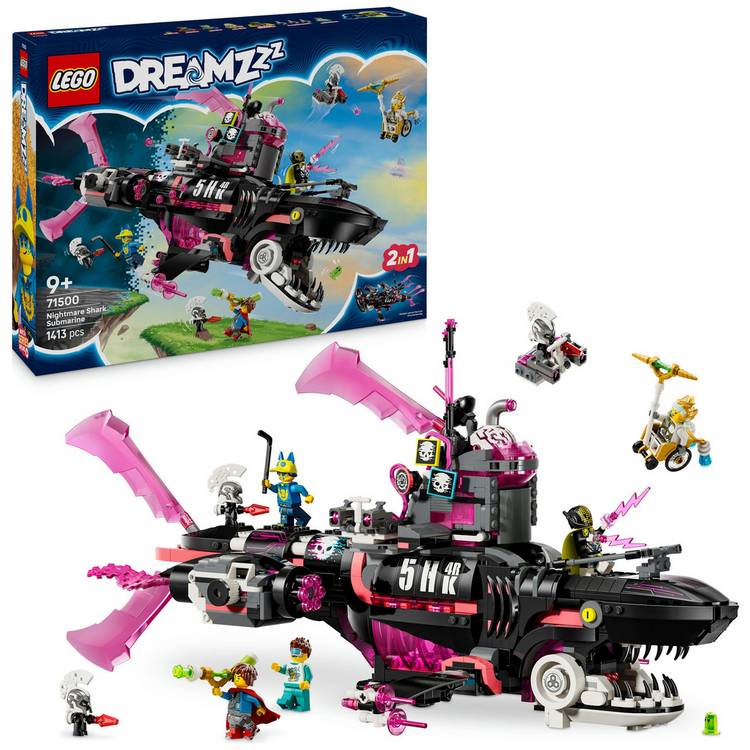 LEGO DREAMZzz 2in1 Nightmare Shark Submarine Toy 71500 0